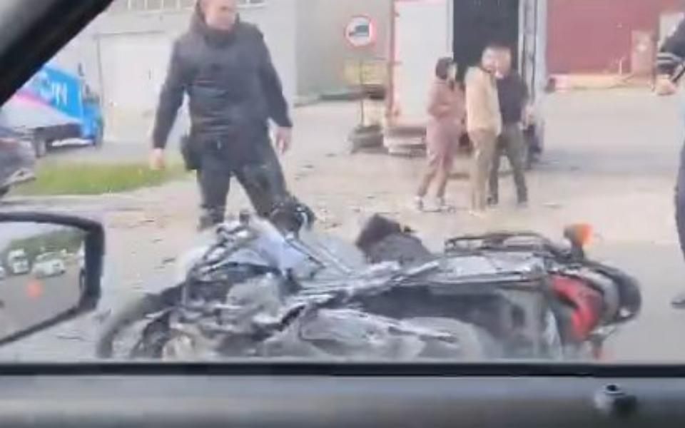 В Рязани мотоциклист попал в аварию на Южной окружной
