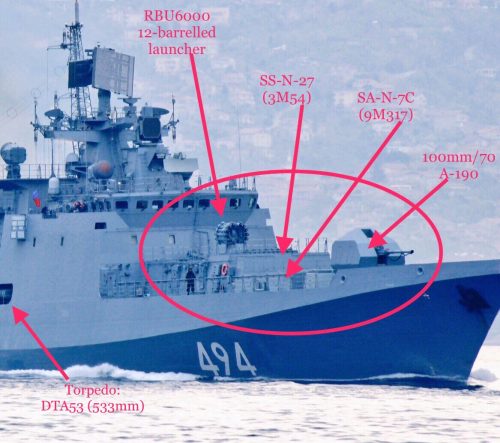 Американские корабли готовы «действовать по ситуации», в отношении приближающегося российского фрегата