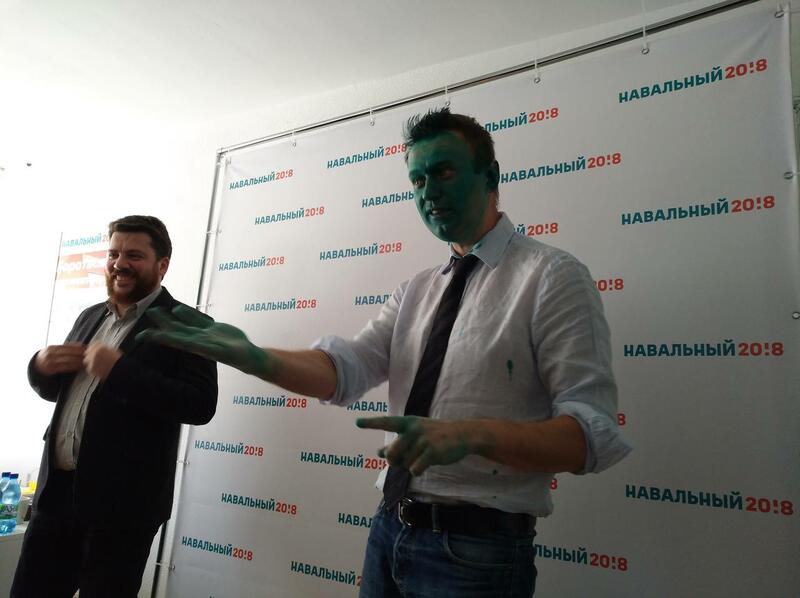 Алексей Навальный* в Барнауле в 2017 году рамках избирательной кампании на президентских выборах