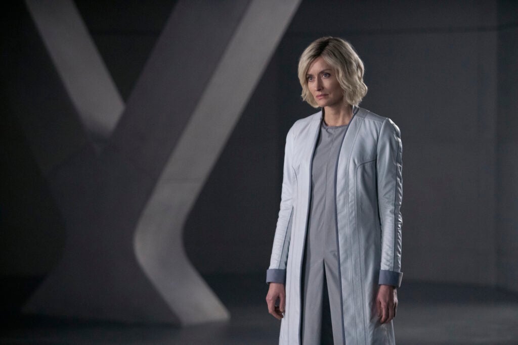 Natascha McElhone as Dr. Catherine Halsey in Halo season 1,episode 6,