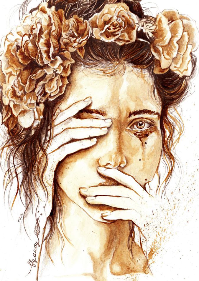 Рисунки с кофем