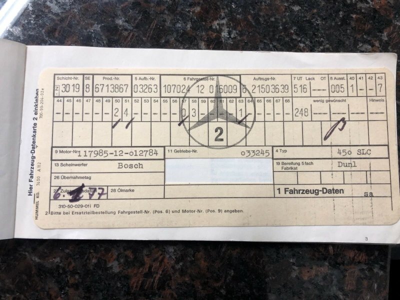 Пенсионерка продала купе Mercedes 450 SLC AMG, которым владела 42 года Пенсионерка продала купе Mercedes 450 SLC AMG, которым владела 42 года