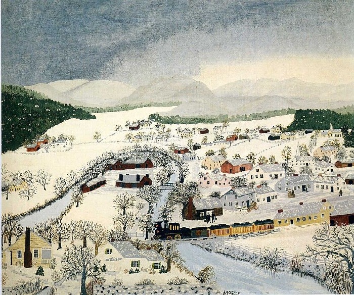 Как примитивная живопись Бабушки Мозес повлияла на ход холодной войны Как примитивная живопись Бабушки Мозес повлияла на ход холодной войны живопись