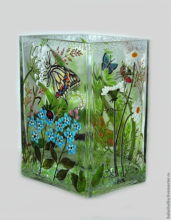 Вазы расписанные вручную в витражной технике. Автор Екатерина Балашова Москва. Вазы расписанные вручную в витражной технике. Автор Екатерина Балашова Москва. handmake