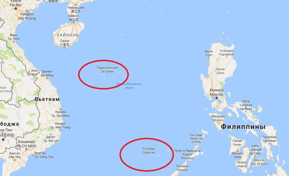 На каком острове находится китай. Острова Спратли в Южно-китайском море на карте. Парасельские острова на карте. Искусственные острова Китая на карте.