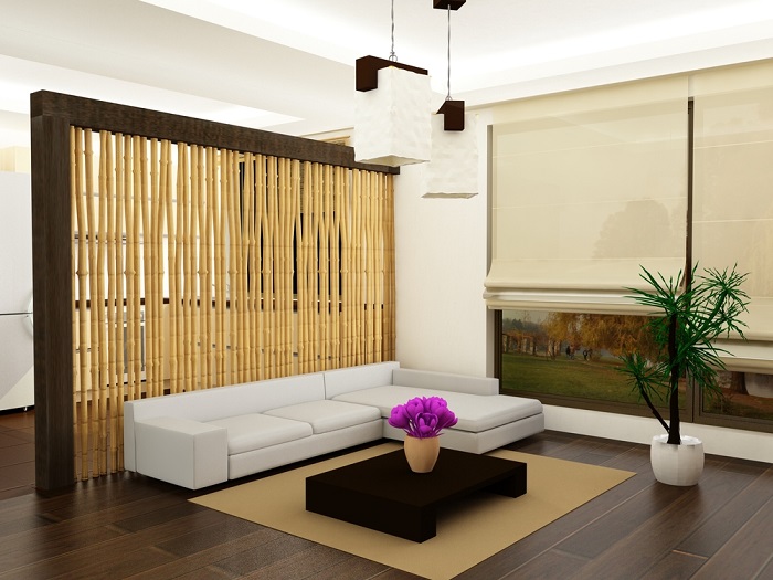 бамбук в интерьере дома