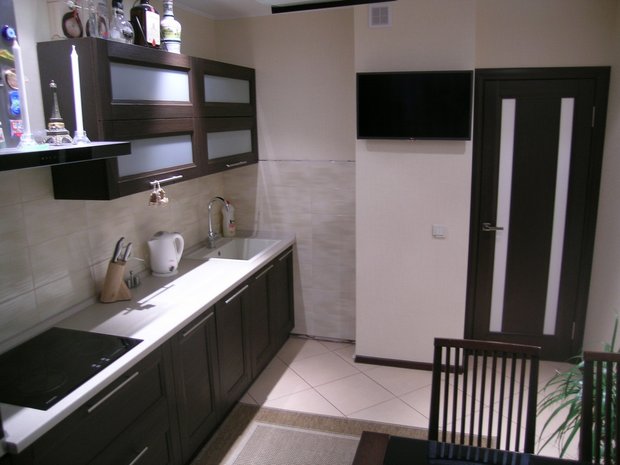 мебель венге в кухне