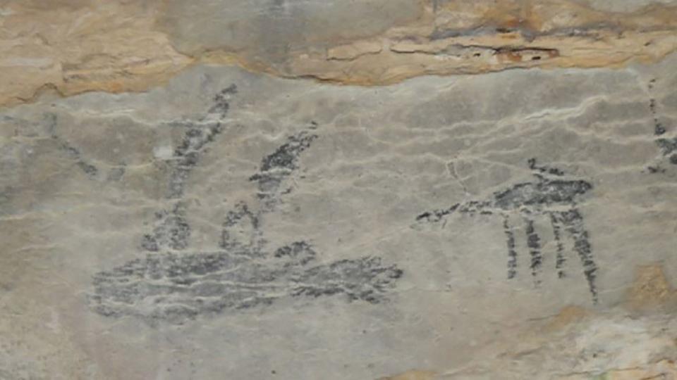 На Мадагаскаре в пещере обнаружили прижизненное изображение гигантского лемура