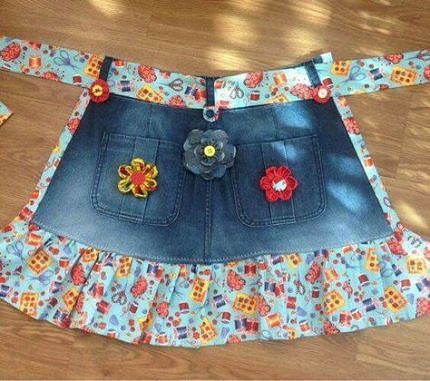 Из старых джинсов можно сотворить новые и полезные вещи, например такие! handmake,поделки своими руками,разное