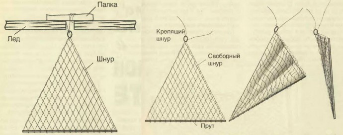 Косынки рыболовные неоснащенные ячея 25 мм, 1,6 х 1,6 м ,10 шт