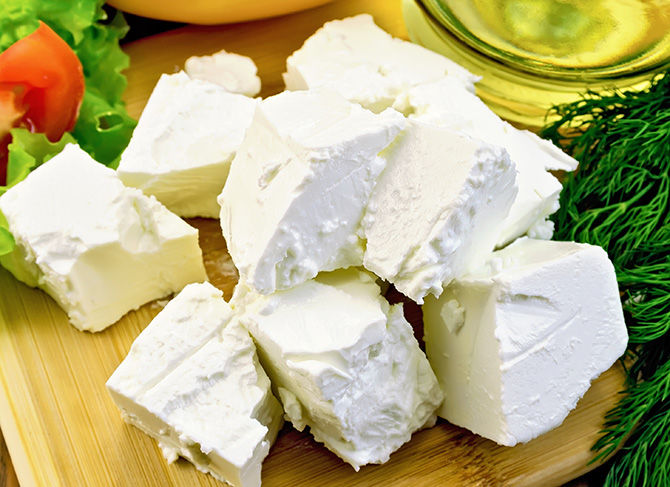 Greek cheese feta, still-life.