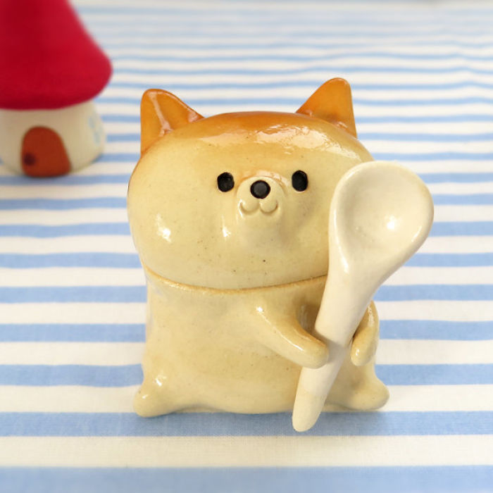 Shiba Inu Sugar Pot