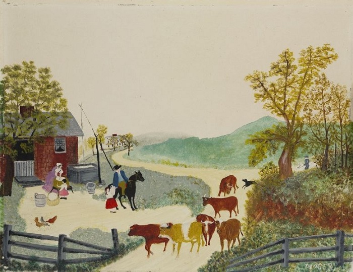 Как примитивная живопись Бабушки Мозес повлияла на ход холодной войны Как примитивная живопись Бабушки Мозес повлияла на ход холодной войны живопись