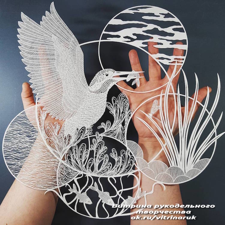 Ажурное творчество из бумаги. Какая тонкая и кропотливая работа!