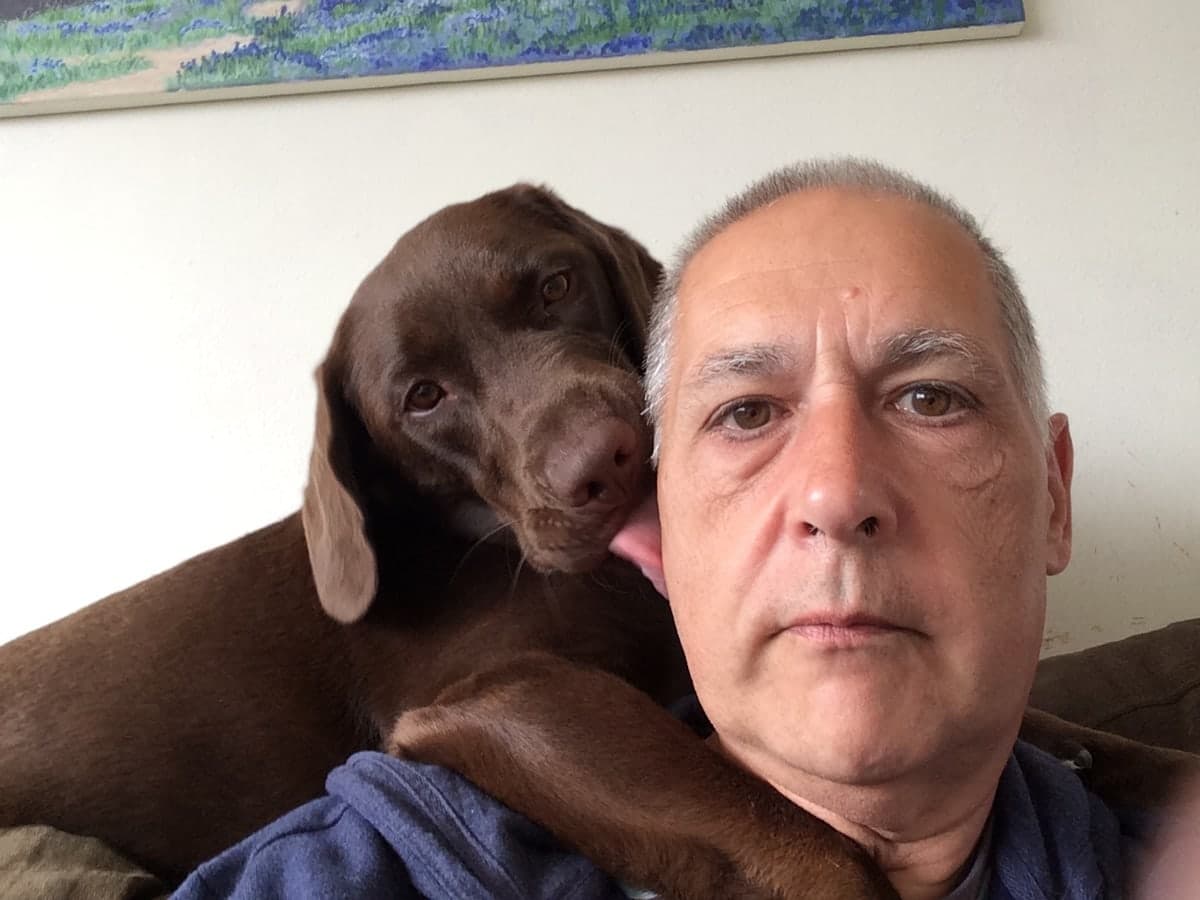 собака с хозяином