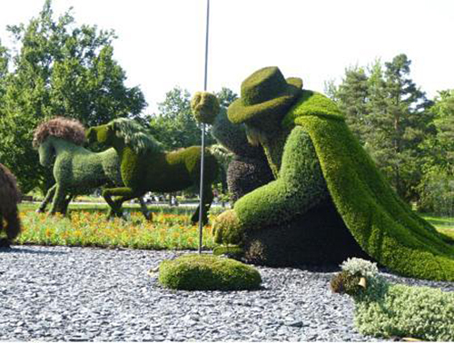 Монреальская выставка цветочных скульптур