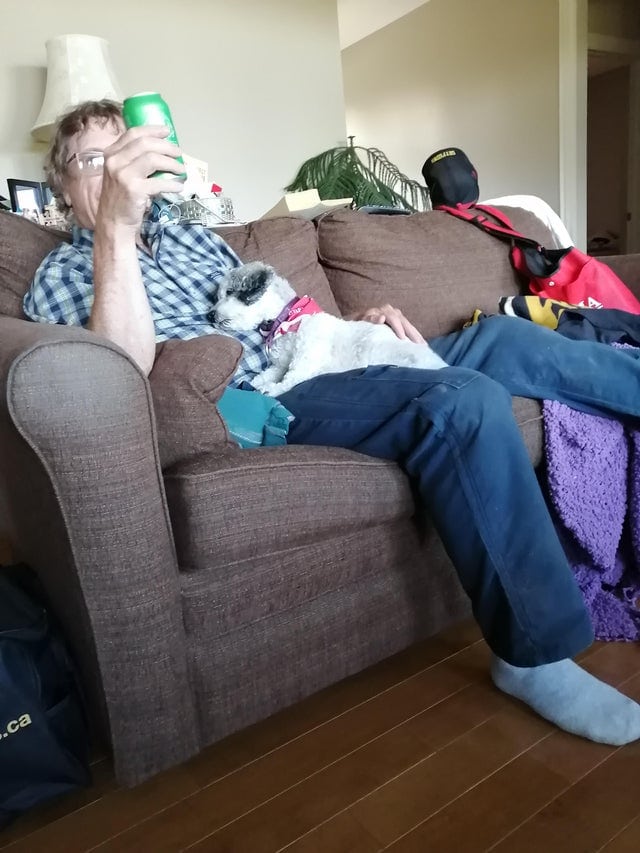 хозяин с собакой