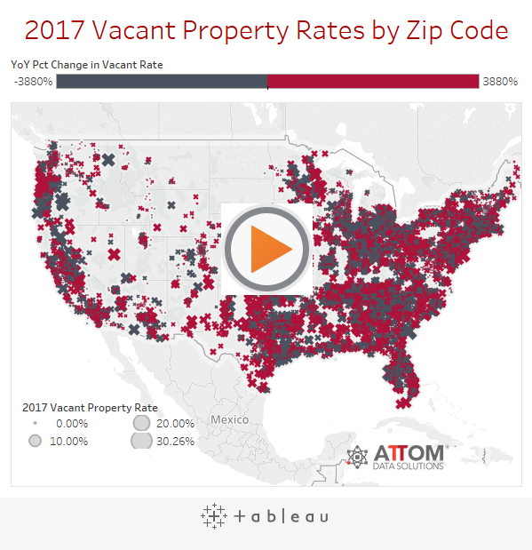 2017 Vacant Property Rates by Zip Code 