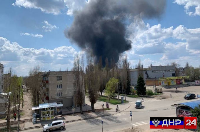 В Рубежном вспыхнул пожар в воинской части