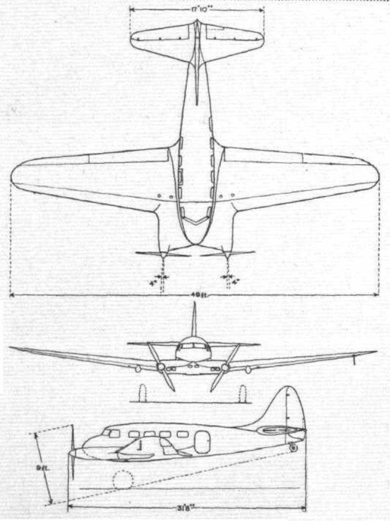 Последний самолёт Локхида: Alcor C-6-1 Junior Transport ввс