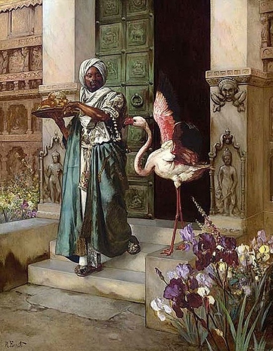 Мастер восточных сюжетов Rudolf, Эрнст, австрийского, Париж, Рудольфа, Рудольф, Ernst, художник, Востоку, Эрнста, Ближнему,   Восточные, большим, работы, экспонировал, успехом, Совершил, путешествий, несколько, выставках