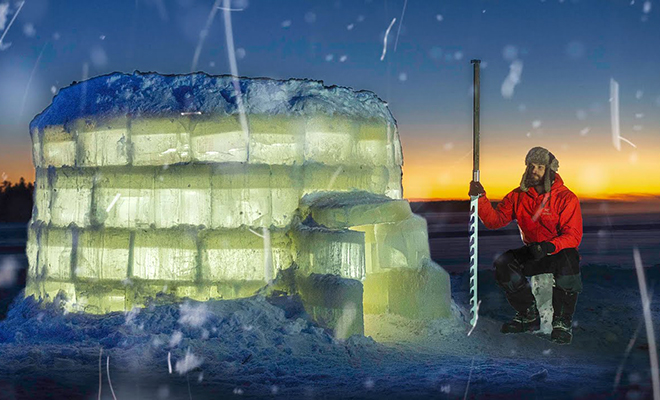 Ночевка в ледяном иглу при минус 42 снаружи. Эксперимент длиной в 5 дней на видео