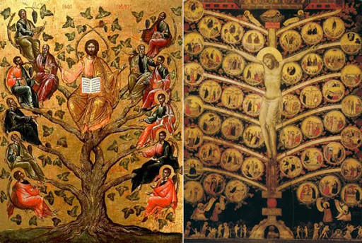 икона "Иисус и 12 апостолов"