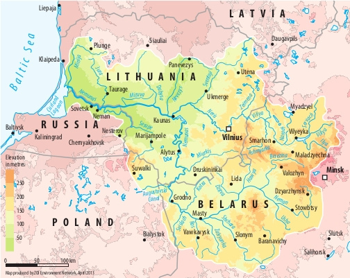 Река неман на карте. Карта бассейна реки Неман. Река Неман на карте Европы. Река Неман на карте России.