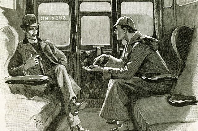 Иллюстрация к книге о Шерлоке Холмсе 1894 года.