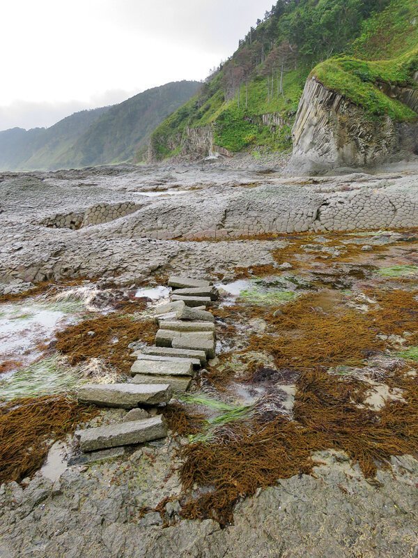 Кунашир: мыс Столбчатый Кунашир: мыс Столбчатый