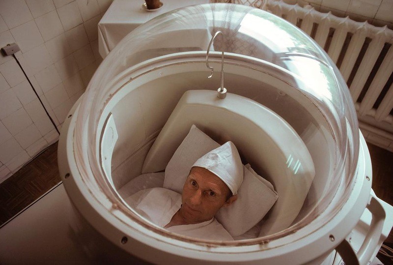Лечение кислородом в санатории близ Риги 1981 год, СССР, история, люди, фото