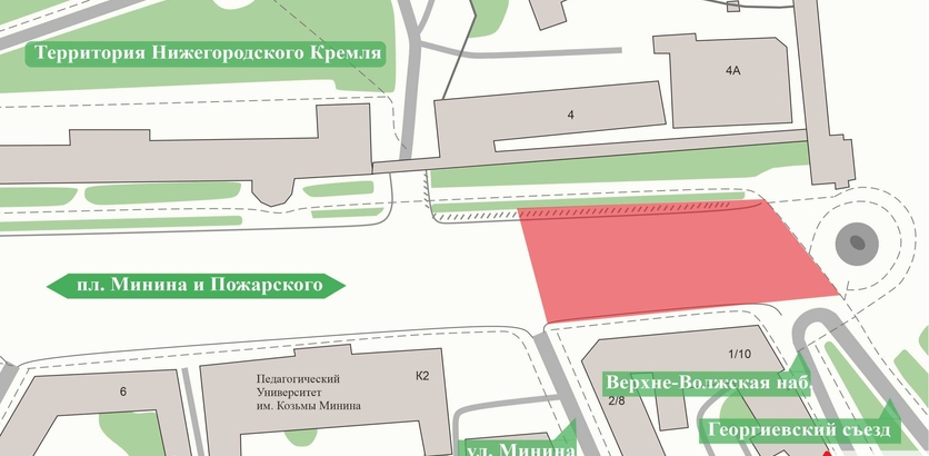В Нижнем Новгороде главную площадь перекроют почти на три недели