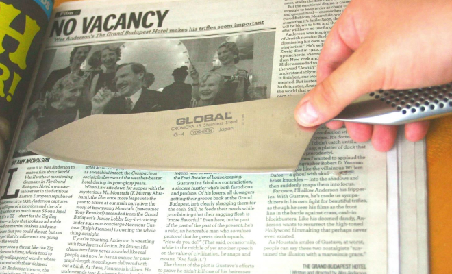 Как заточить кухонный нож простой газетой. Получается острый как из мастерской Культура