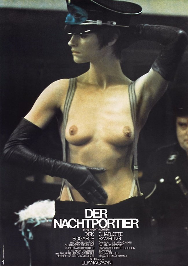 "Ночной Портье", 1974 - немецкий постер Фотографии со съёмок, актеры, кинематограф, режиссеры