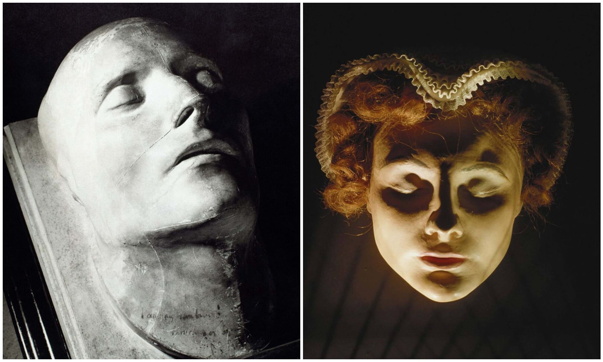 Посмертные маски известных исторических личностей