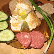 Яйцо в хлебе(вариант)