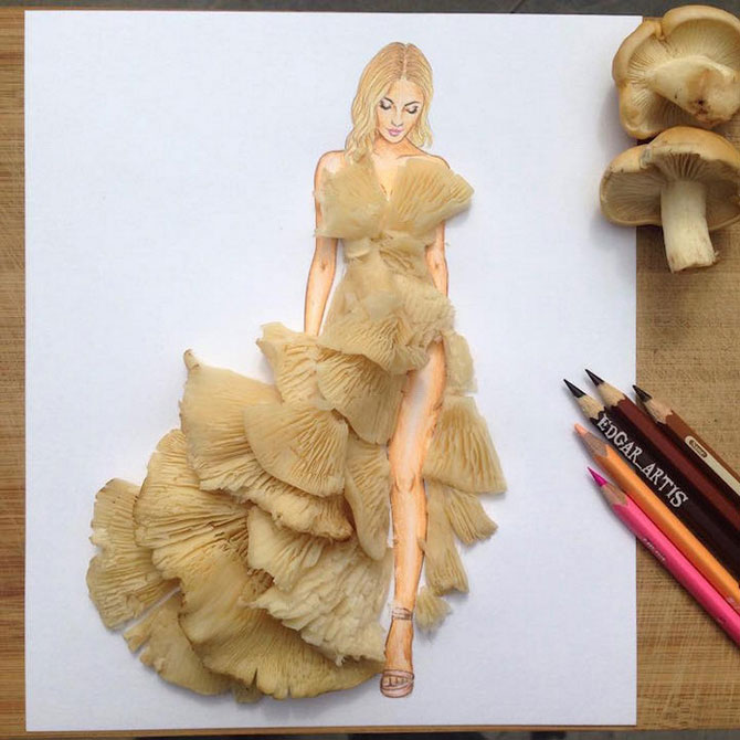 Платье из стручков фасоли и ещё 9 оригинальных идей от талантливого иллюстратора