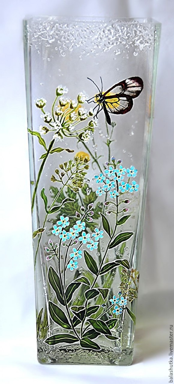 Вазы расписанные вручную в витражной технике. Автор Екатерина Балашова Москва. Вазы расписанные вручную в витражной технике. Автор Екатерина Балашова Москва. handmake