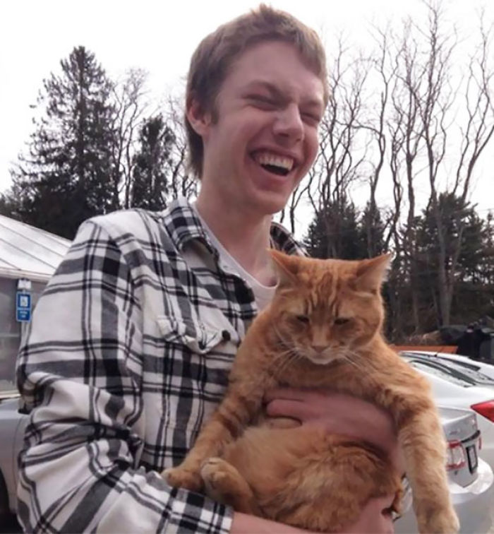 My Blind Friend's First Time Holding A Cat