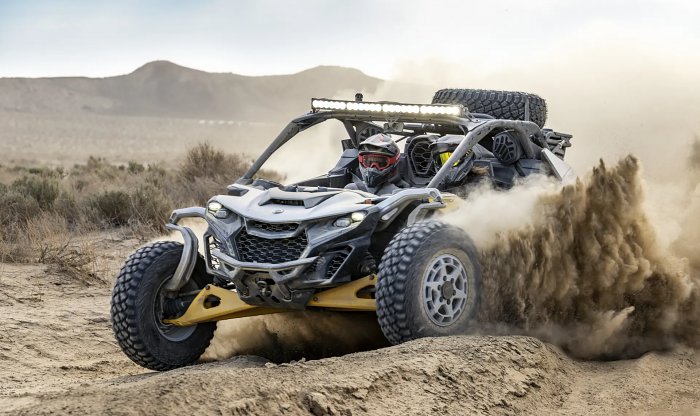 Can-Am представляет новую модель багги – Maverick R, разработанную для покорения пустынных территорий.