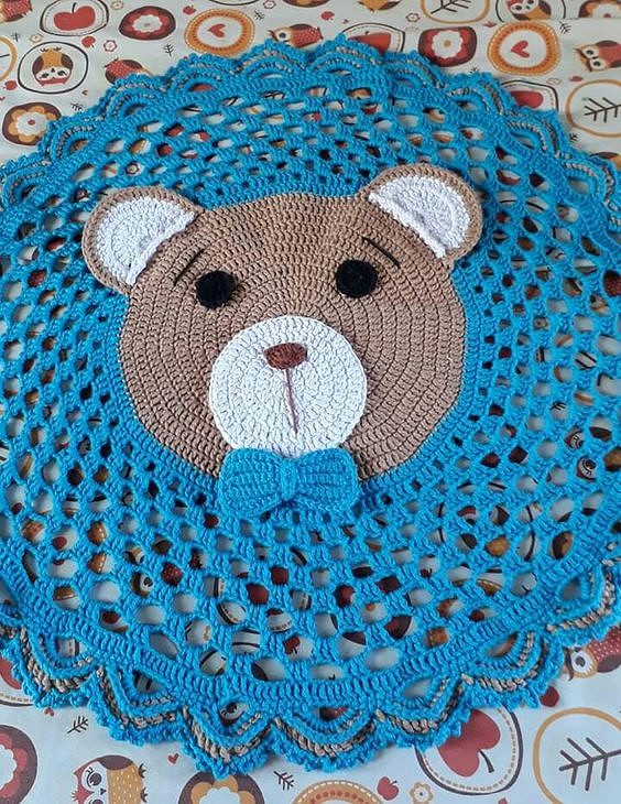 Забавный коврик для детской комнаты Забавный коврик для детской комнаты вязание крючком,своими руками