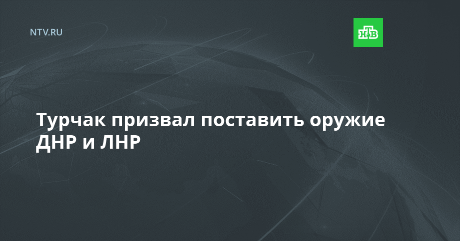 Турчак призвал поставить оружие ДНР и ЛНР