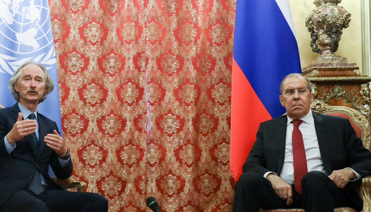 Лавров и Педерсен обсудили текущую ситуацию в Сирии на встрече в Москве