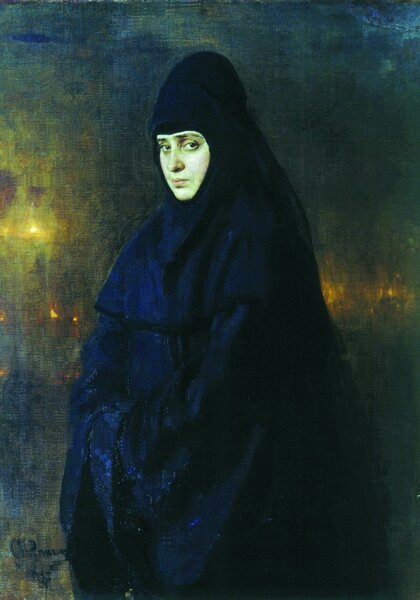 И. Е . Репин. "Монахиня" 1887 год
