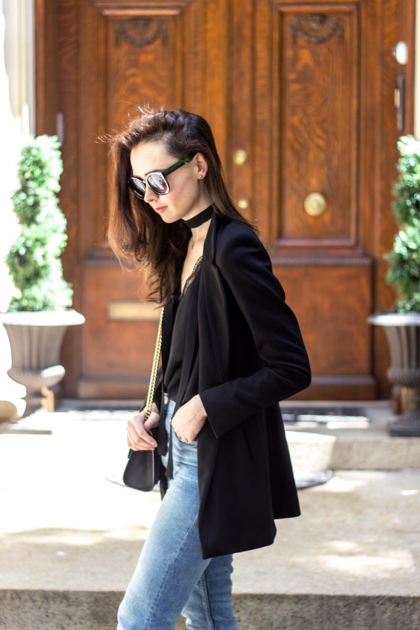 NYC Blogger: Blazer and mom jeans 6