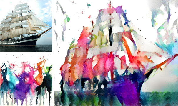 удивительные коллажи из случайных фотографий, нейронная сеть