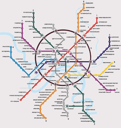 Схема на начало 1991 года, когда в последний год существования СССР столичная подземка прирастёт новыми 5 станциями на Серпуховско-Тимирязевской линии карта, метро, схема