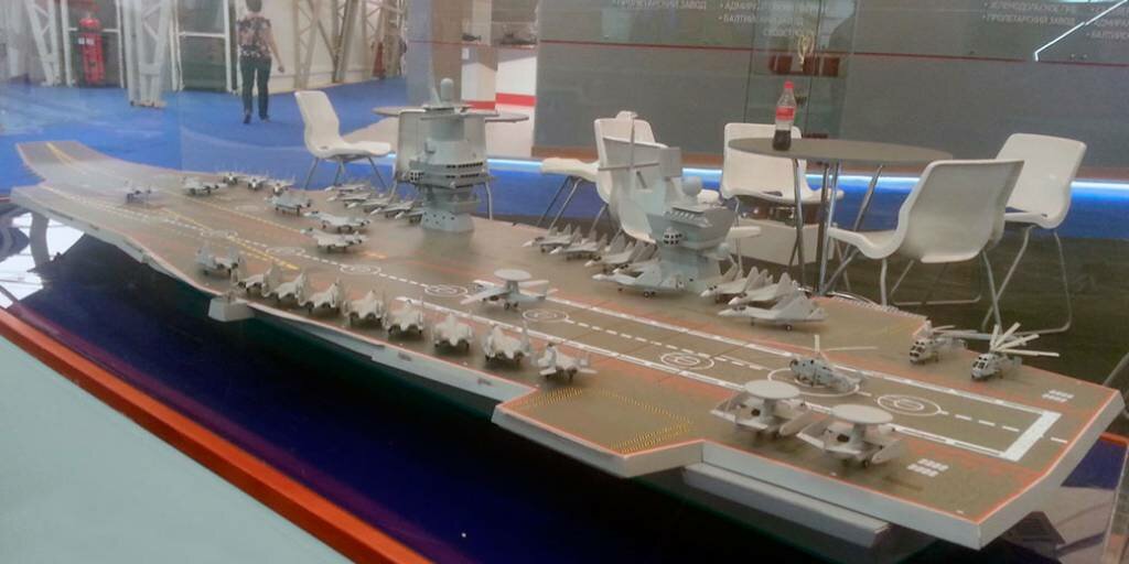 Sohu: строящийся российский авианосец «Москва» станет морским царем