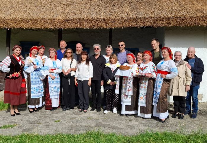Общее фото на встрече артистов со станичниками