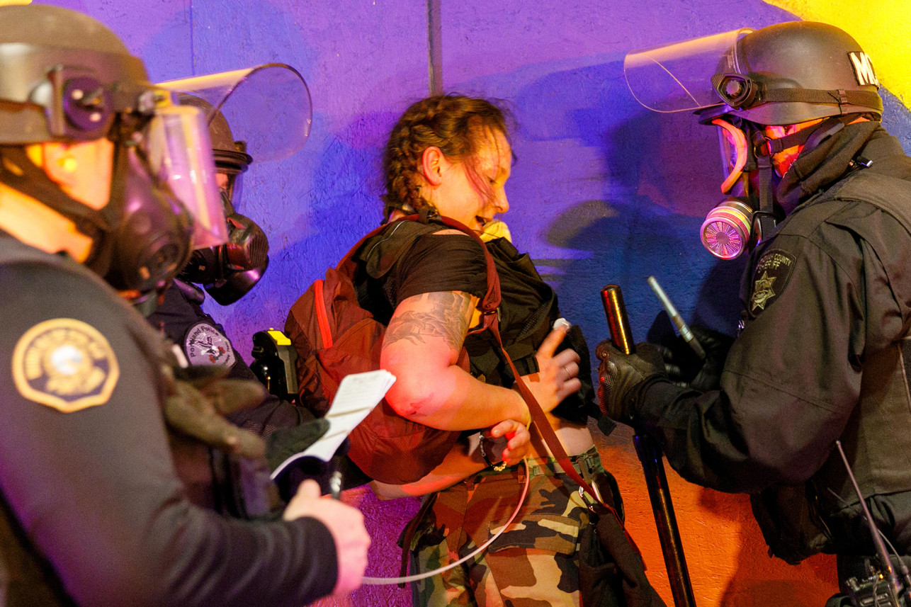 Протесты в Портленде 23-24 июля Протесты в Портленде 23-24 июля